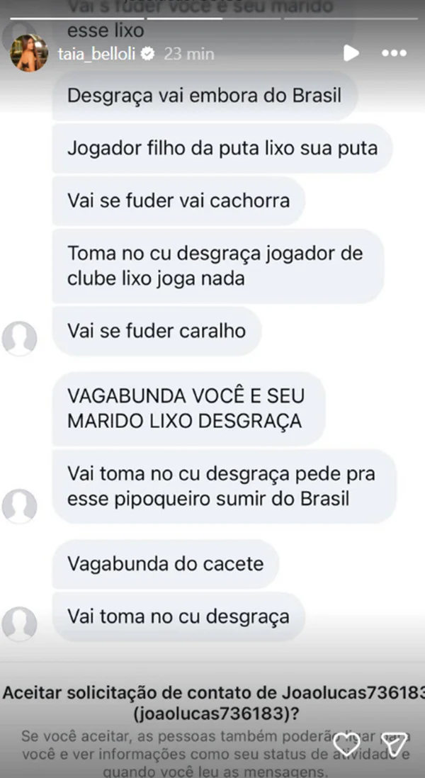 Esposa de Raphinha expõe mensagens chocantes após empate da Seleção - destaque galeria