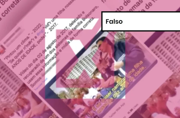 Imagem colorida de postagem falsa sobre o candidato Jair Bolsonaro