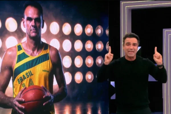 Tadeu Schmidt faz homenagem comovente ao vivo a Oscar Schmidt
