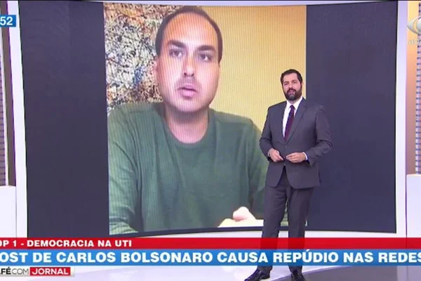 Âncora da Band detona Carlos Bolsonaro: “Chimpanzé escreveria melhor”