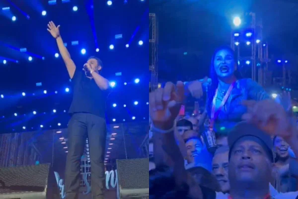Antes de faltar a casamento, mãe de Eduardo Costa foi a show do filho