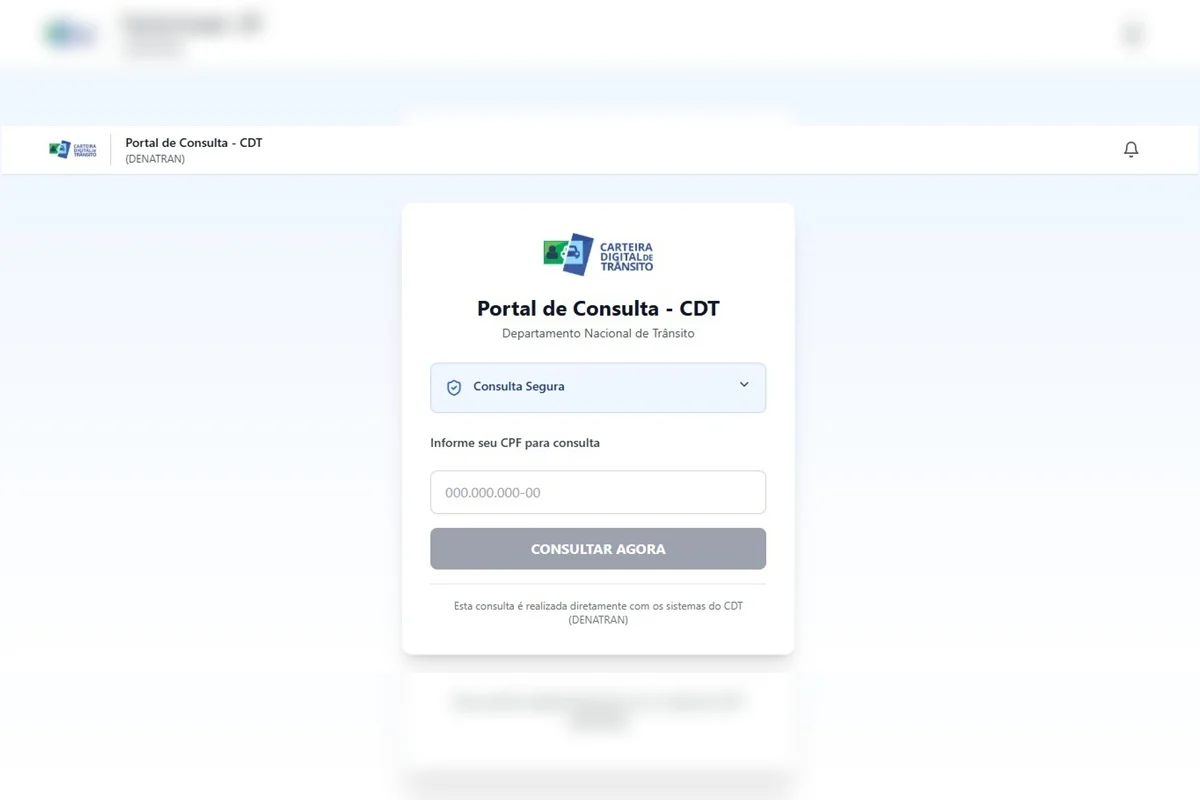 Os criminosos criaram um site falso do Detran para solicitar dados das vítimas Os criminosos criaram um site falso do Detran para solicitar dados das vítimas
