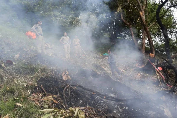 imagem colorida mostra destroços de aeronave caída na índia