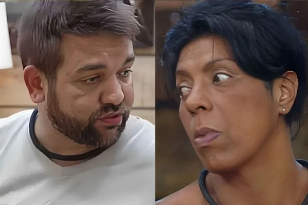 Montagem colorida de Sander e Márcia Fu em A Fazenda 15 - Metrópoles
