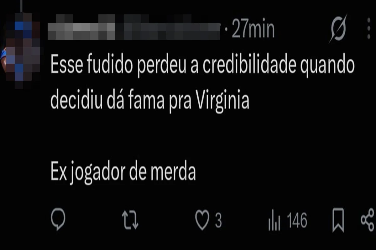 Usuários do X, antigo Twitter, disseram que namoro de Vini Jr. e Virginia Fonseca está prejudicando a carreira do atleta Usuários do X, antigo Twitter, disseram que namoro de Vini Jr. e Virginia Fonseca está prejudicando a carreira do atleta