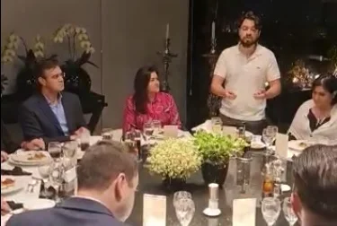 Prefeito de Guarulhos, Gustavo Henric (PSD), declara apoio à reeleição do governador Rodrigo Garcia (PSDB) em jantar