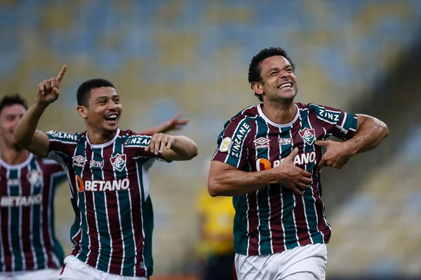 Fred comemora vitória contra o América-MG, pelo Campeonato Brasileiro