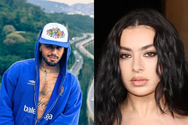 Montagem com as fotos de Zé Felipe e Charli XCX - Metrópoles