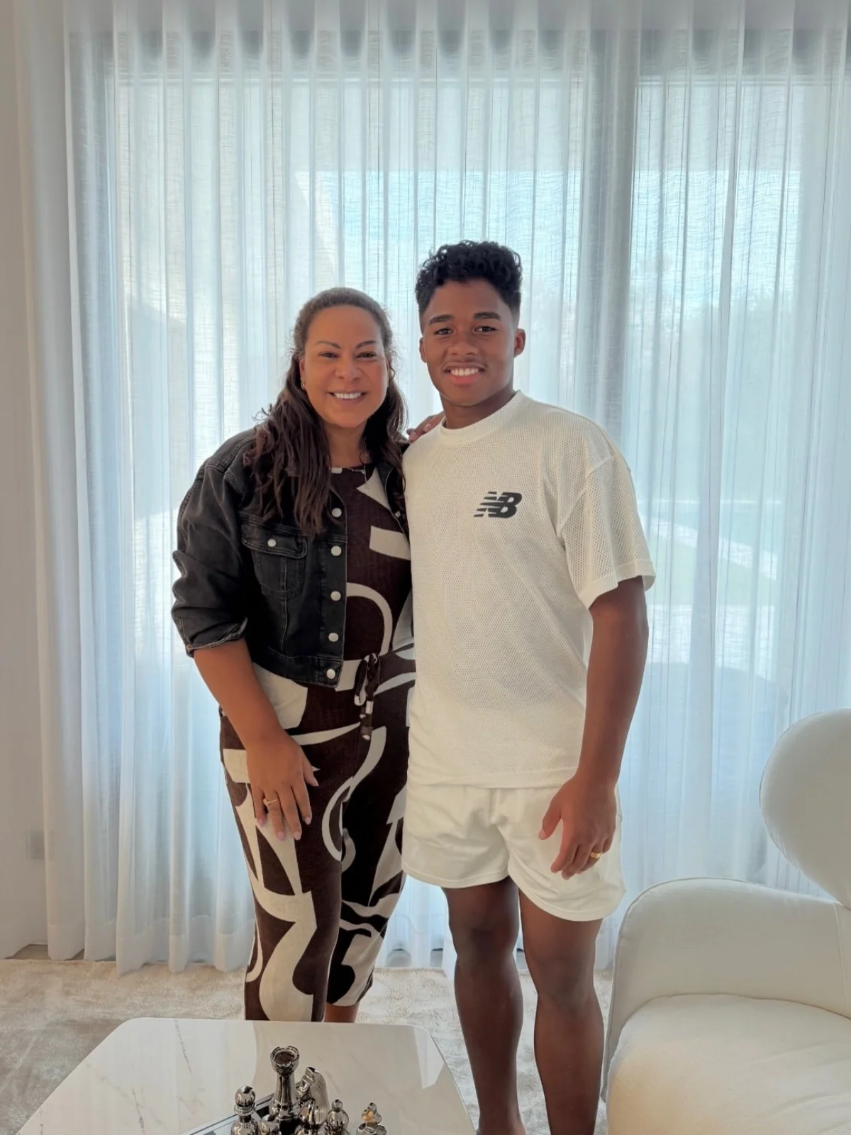 Cíntia Ramos e Endrick Cíntia Ramos e Endrick
