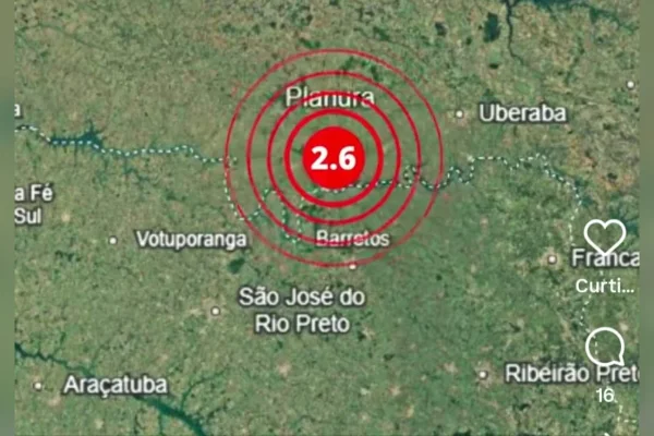 MG registra três tremores de terra em quatro dias