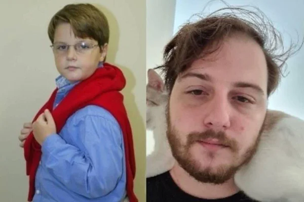 Montagem colorida do ex-ator Felipe Latgé - Metrópoles