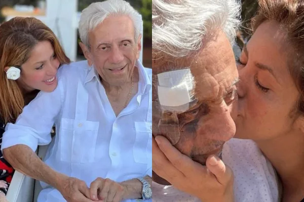 Shakira e o pai William Mebarak