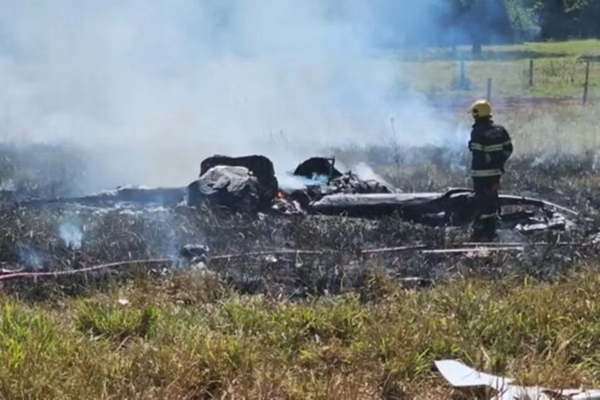 Idoso ferido em queda de avião é sogro de apresentadora da Record