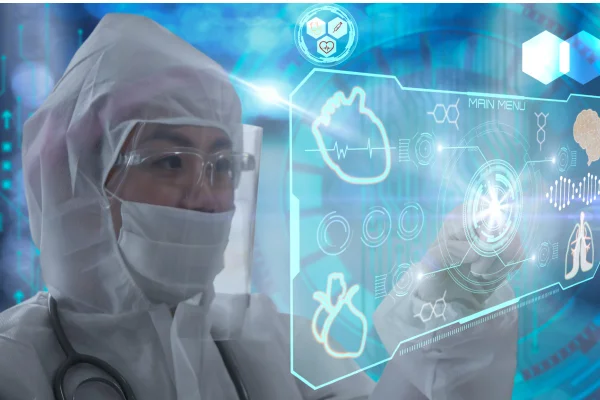 Médica verificando resultados de raios X através de tecnologia digital moderna - Metrópoles