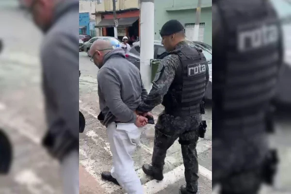 Ricardo Traverso, ex-policial civil de 51 anos, precisava cumprir 18 anos e 2 meses de prisão. Ele foi preso pela Rota na zona norte de SP - Metrópoles
