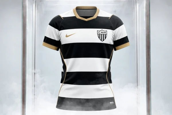 Manto da Massa: Atlético-MG divulga novo uniforme com listras horizontais