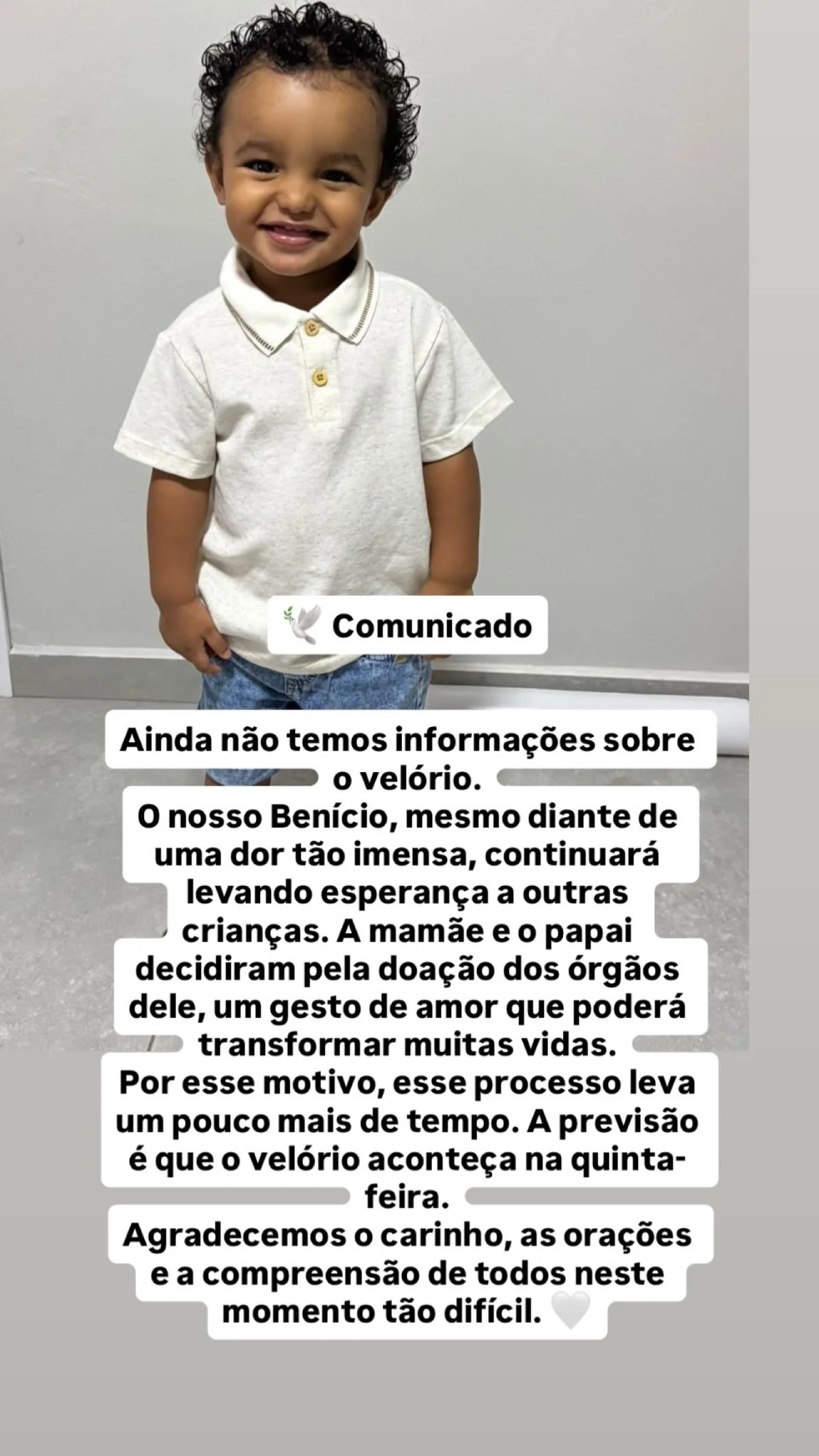 Filho de jogador do Ypiranga FC morre aos 2 anos após acidente - imagem 2 Filho de jogador do Ypiranga FC morre aos 2 anos após acidente - imagem 2