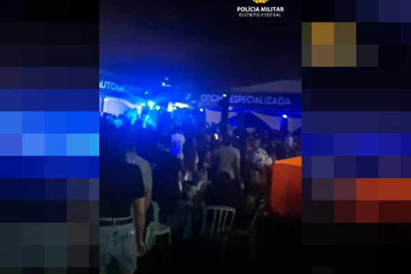 Festa clandestina com 400 pessoas é interrompida no DF