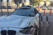 Veja como ficou o carro de acidente na BR-020