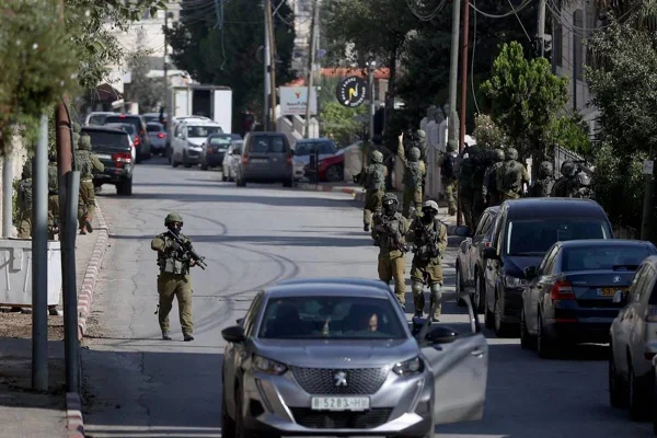 imagem colorida exercito israel rua cisjordania