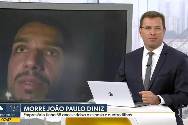 Rodrigo Bocardi se abala com morte do amigo João Paulo Diniz