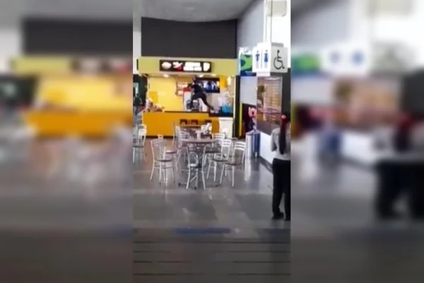 Homem detruiu lanchonete