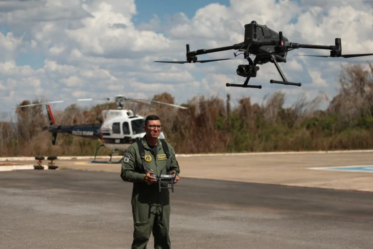 Drones que serão usados pela PM para flagrar crimes eleitorais são testados - imagem 1 Drones que serão usados pela PM para flagrar crimes eleitorais são testados - imagem 1