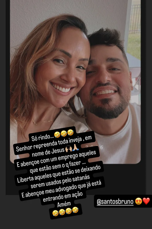 Bruna Karla nega boato de crise no casamento: “Usados por Satanás” - destaque galeria
