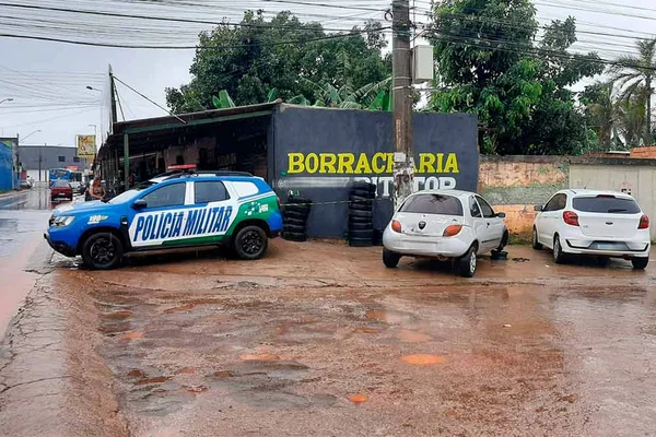 homem assassinado em borracharia de águas lindas de goiás
