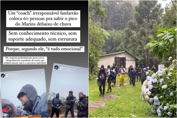 Resgate dos bombeiros Pico dos Marins