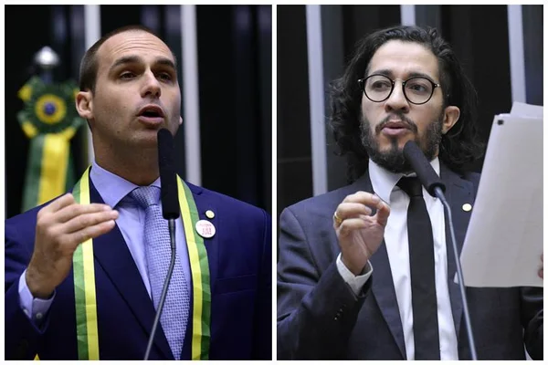 Eduardo Bolsonaro cuspiu em Jean Wyllys em votação do impeachment