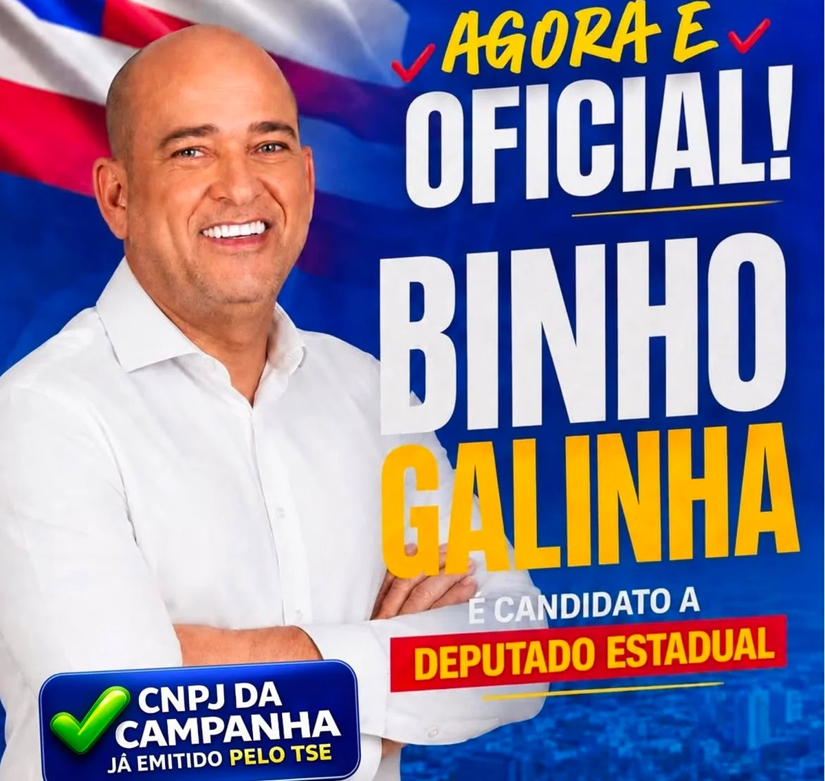 Preso e condenado a 36 anos, Binho Galinha registra candidatura no TSE - imagem 3 Preso e condenado a 36 anos, Binho Galinha registra candidatura no TSE - imagem 3