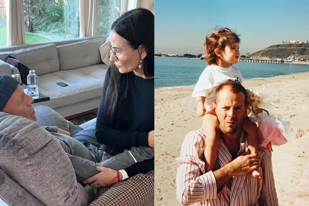 Demi Moore celebra Bruce Willis com 'Gerações de Amor' em homenagem ao Dia dos Pais nos EUA