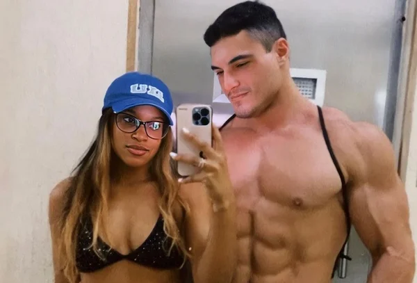 Rebeca Andrade e Luiz Cleiton