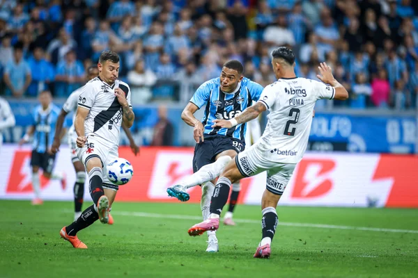 Imagem colorida da partida entre Grêmio x Vasco da Gama