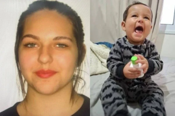 Mulher e bebê com fundo branco - Metrópoles