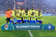 Seleção Brasileira antes da partida diante da Bolívia