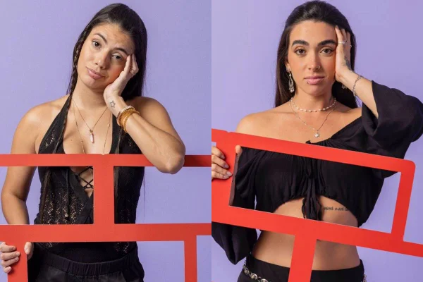 montagem com fotos de Fernanda e Giovanna do bbb 24 - metrópoles