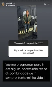 Stories de Poliana, esposa de Leonardo Stories de Poliana, esposa de Leonardo