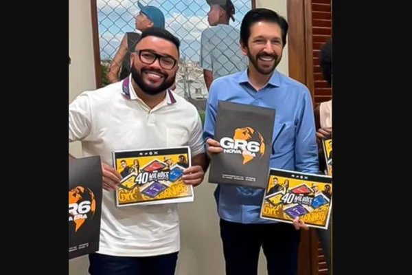 Presidente da produtora de funk GR6 encontrou com o prefeito Ricardo Nunes em fevereiro
