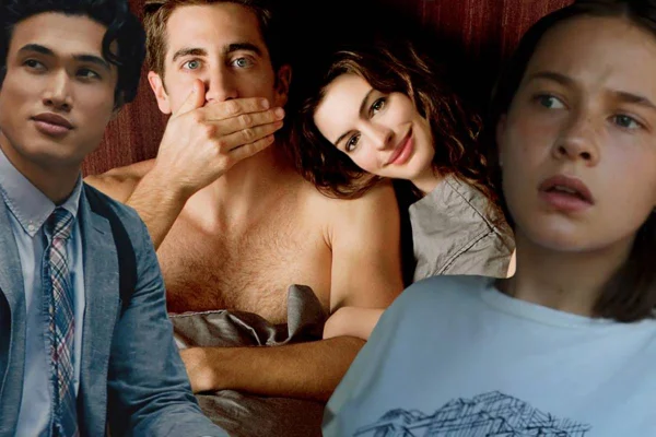 montagem colorida com fotos de atores da Netflix