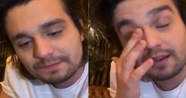 Luan Santana chora ao fazer surpresa para fã