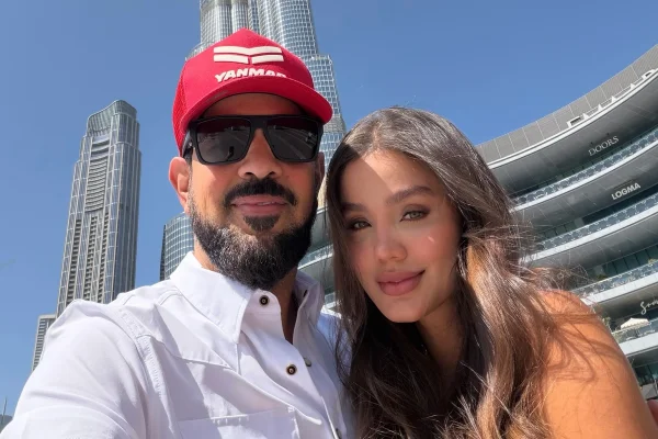 Cantor Sorocaba e a esposa, a modelo Biah Rodrigues Fakri