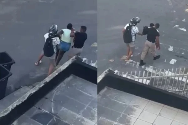 Imagem colorida de abordagem policial