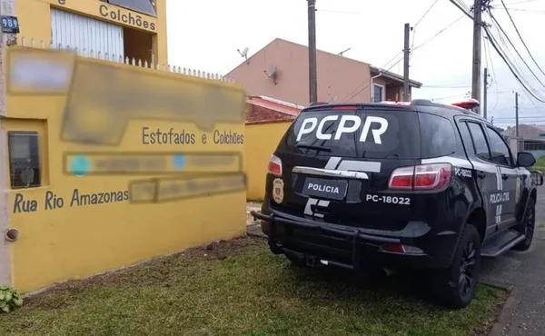 Polícia do PR descobre que loja de colchões era desmanche de veículos