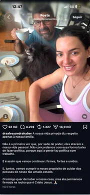 Dr. Daneil Santos e esposa se pronunciam após viralizar vídeo íntimo em que o candidato a governador aparece