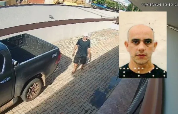 Foto colorida de Éder sobre imagens de câmeras de segurança - Metrópoles