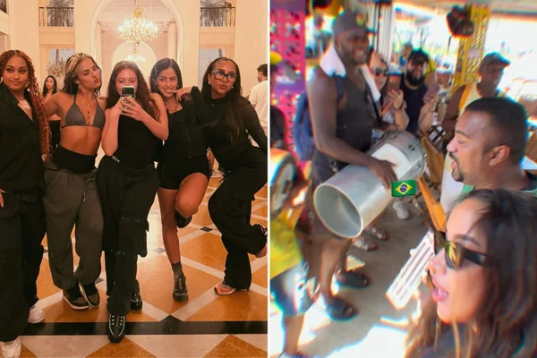 Bailarinas da cantora Shakira no Rio de Janeiro