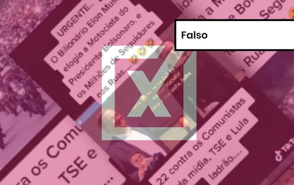 Imagem colorida de post falso sobre Elon Musk