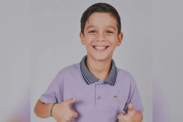 Matheus Eduardo da Costa, menino que morreu ao engasgar com pipoca - Metrópoles